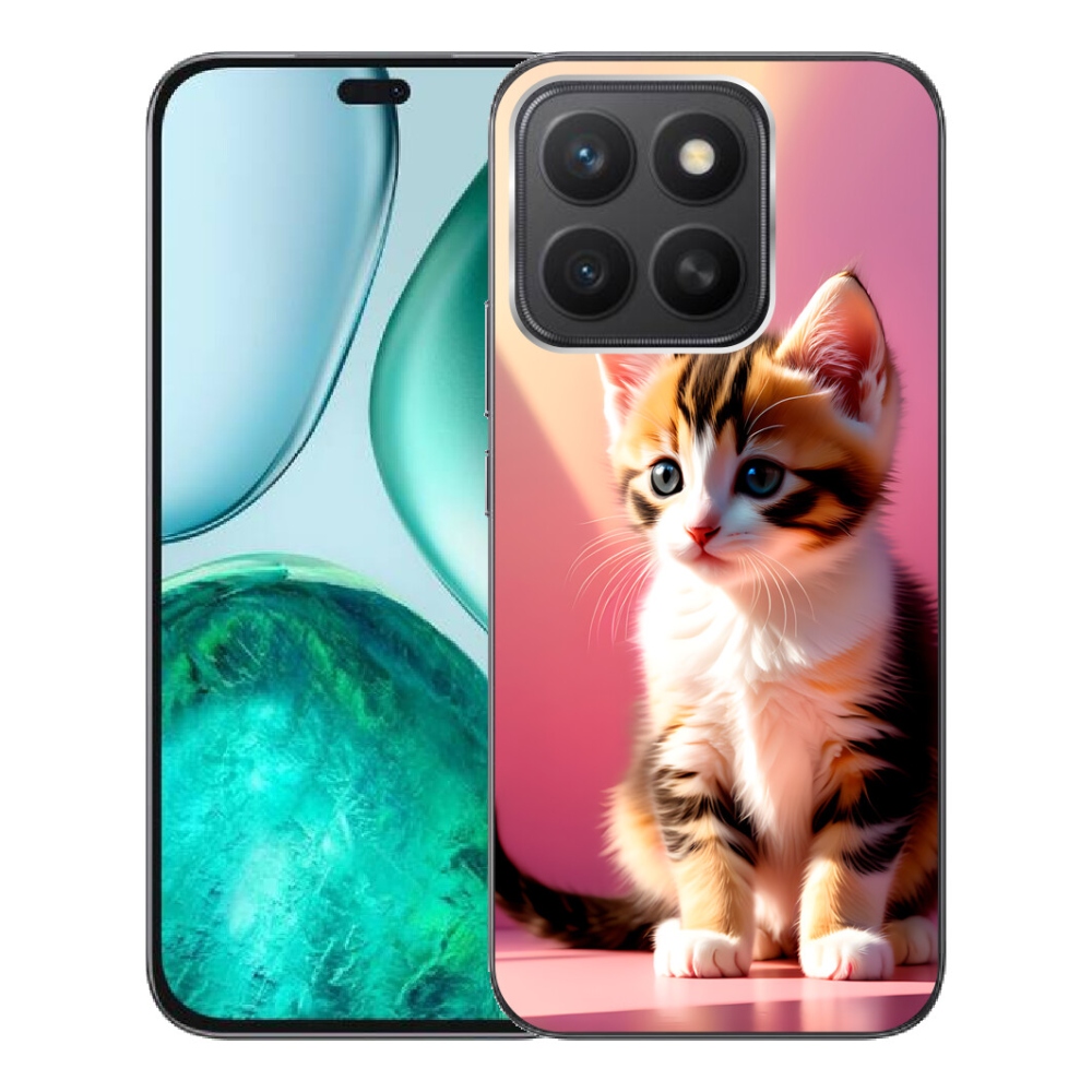 Gélový kryt mmCase na Honor X8c - zvedavé mačiatko 2