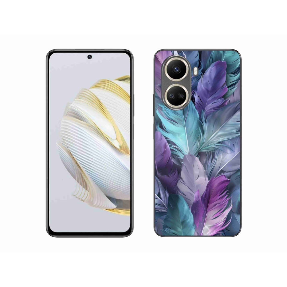 Gélový kryt mmCase na Huawei Nova 10 SE - farebné perie 2