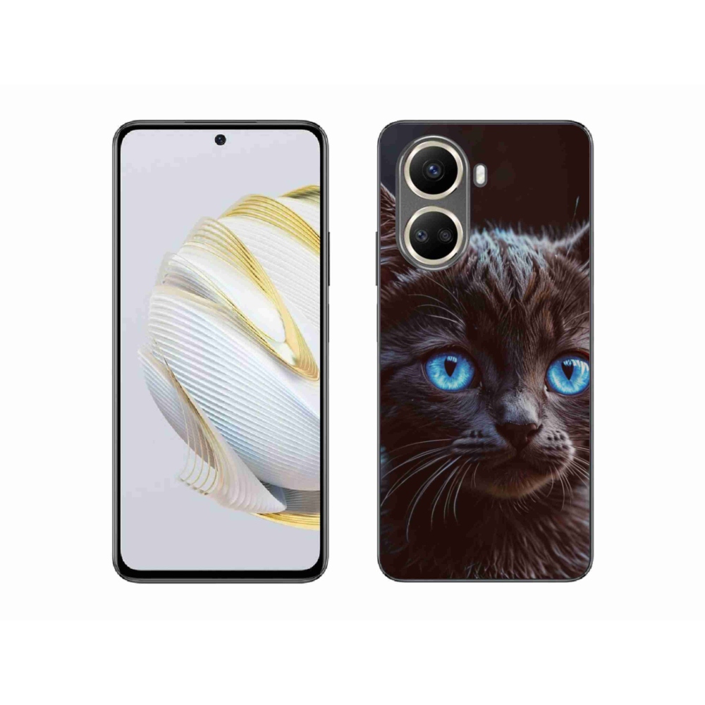 Gélový kryt mmCase na Huawei Nova 10 SE - čierne mačiatko 2