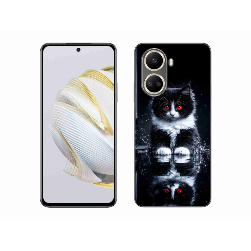 Gélový kryt mmCase na Huawei Nova 10 SE - čiernobiele mačiatko