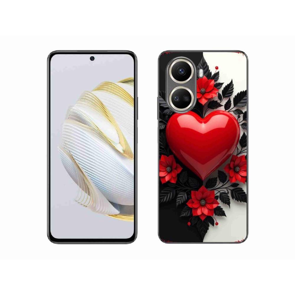 Gélový kryt mmCase na Huawei Nova 10 SE - červené srdce