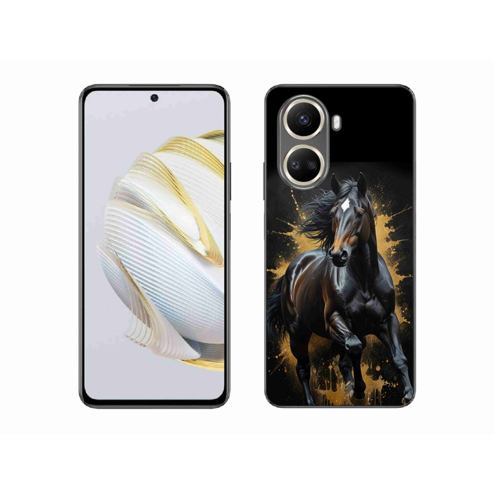 Gélový kryt mmCase na Huawei Nova 10 SE - elegantný čierny žrebec