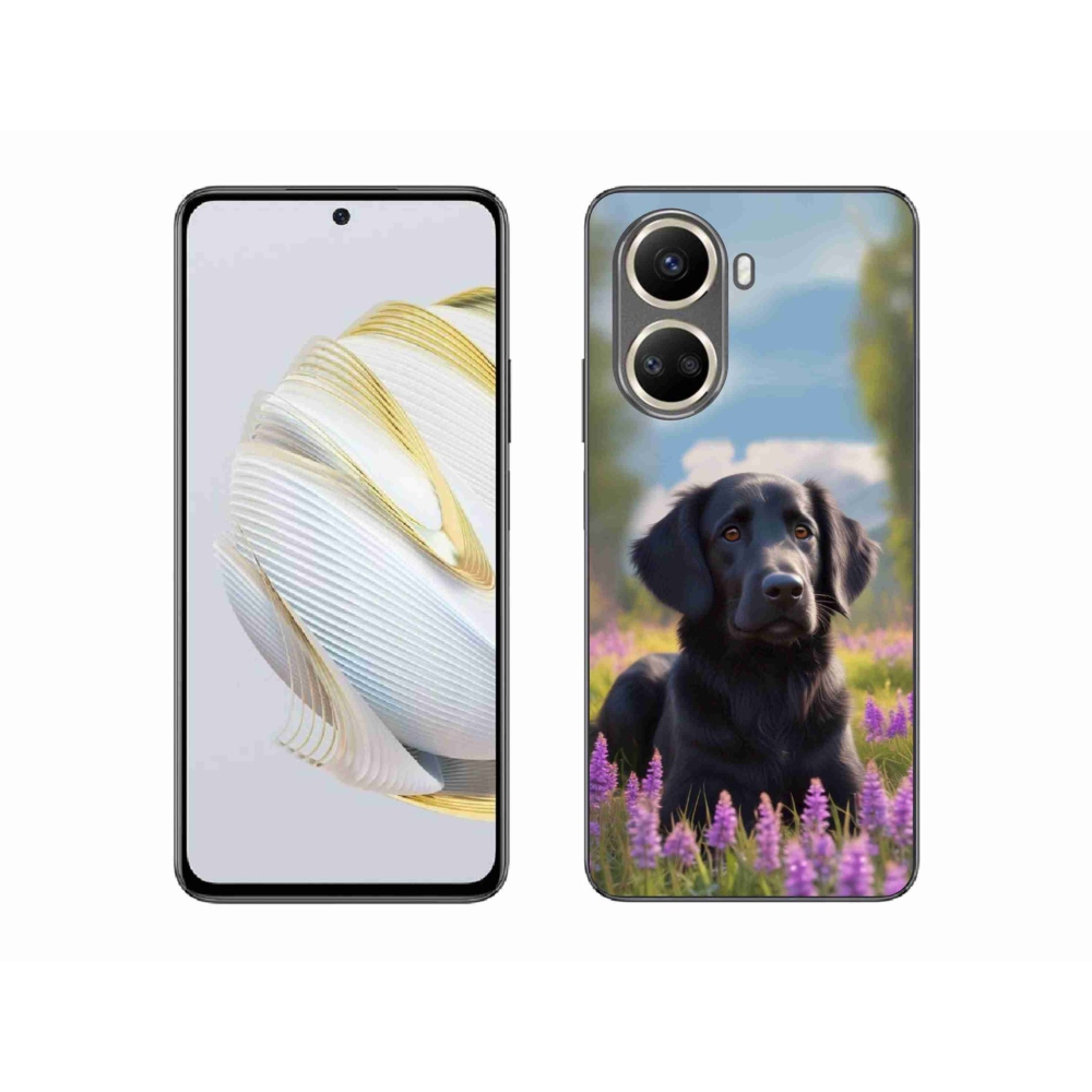 Gélový kryt mmCase na Huawei Nova 10 SE - elegantný čierny retriever