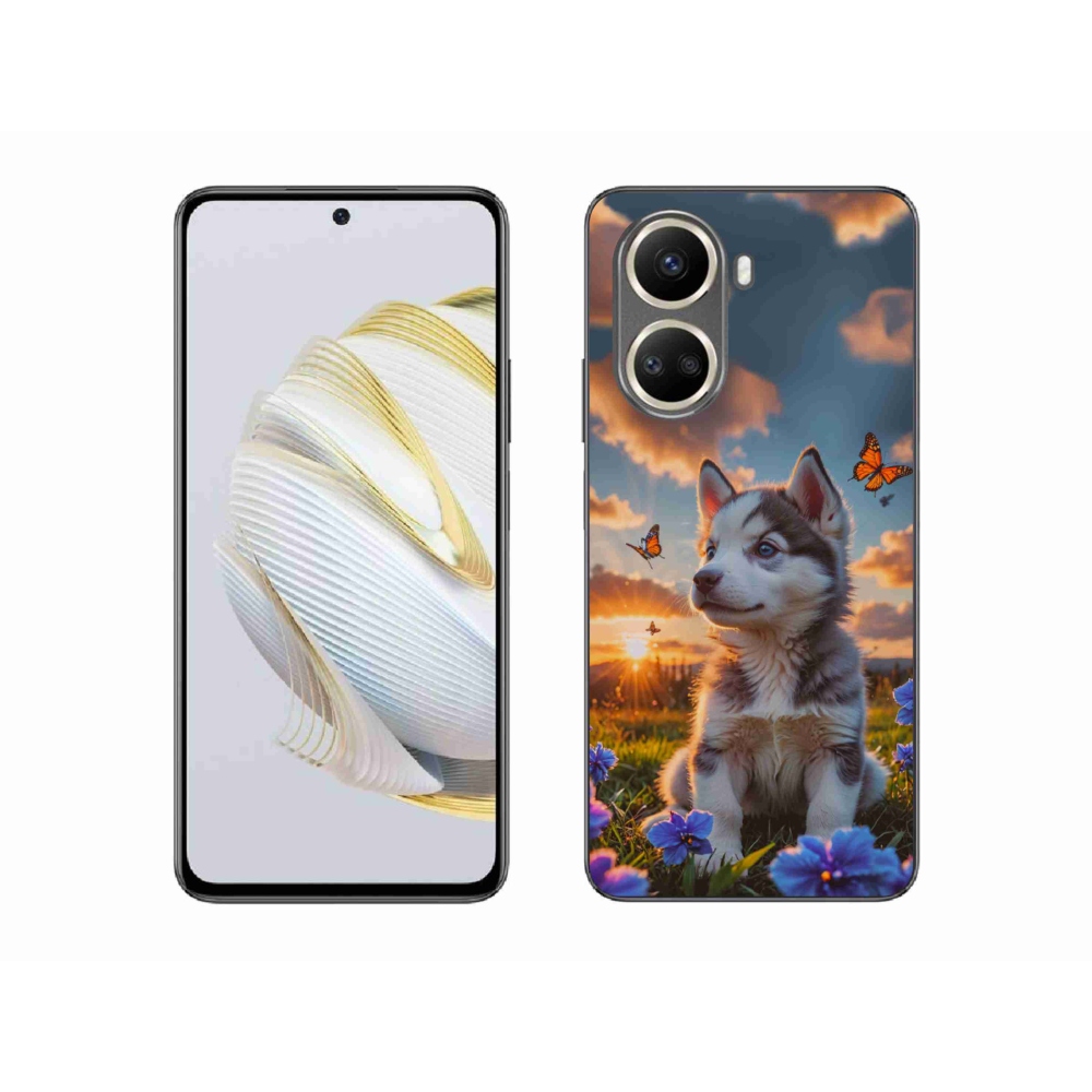 Gélový kryt mmCase na Huawei Nova 10 SE - husky pri západe slnka