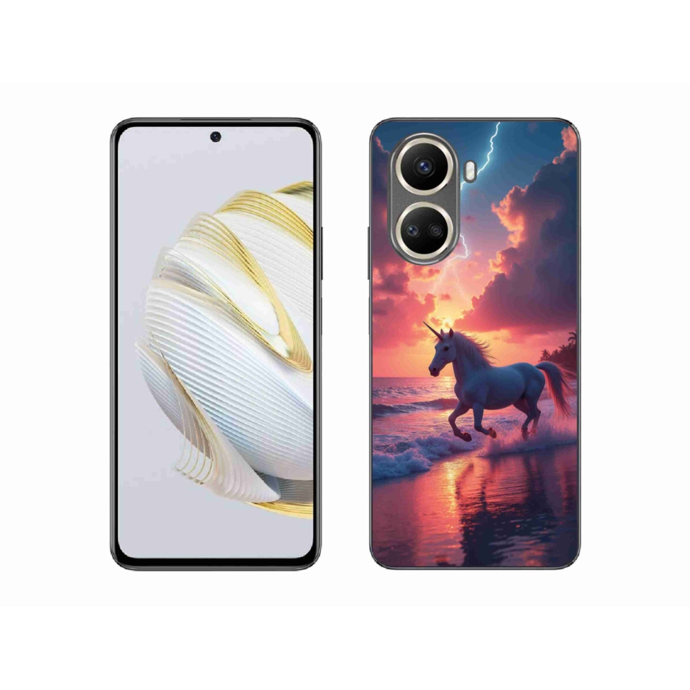 Gélový kryt mmCase na Huawei Nova 10 SE - jednorožec na pláži