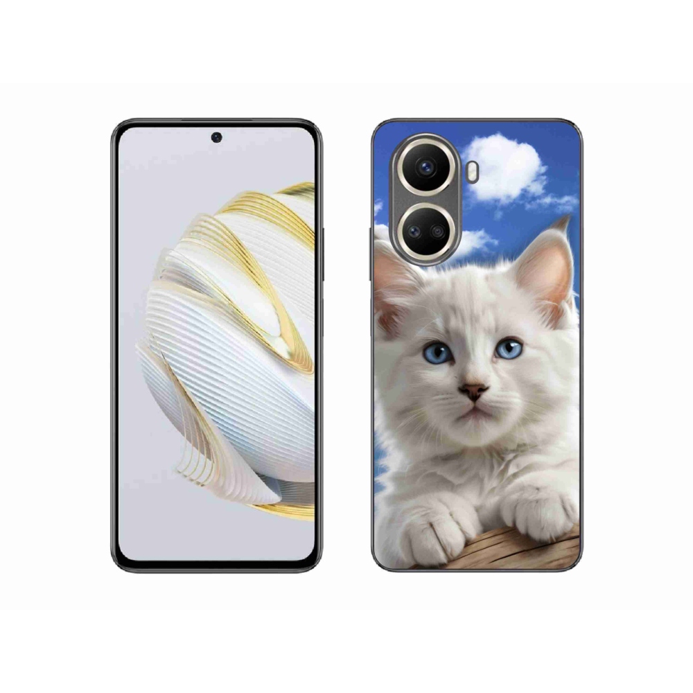 Gélový kryt mmCase na Huawei Nova 10 SE - mačiatko a oblaky