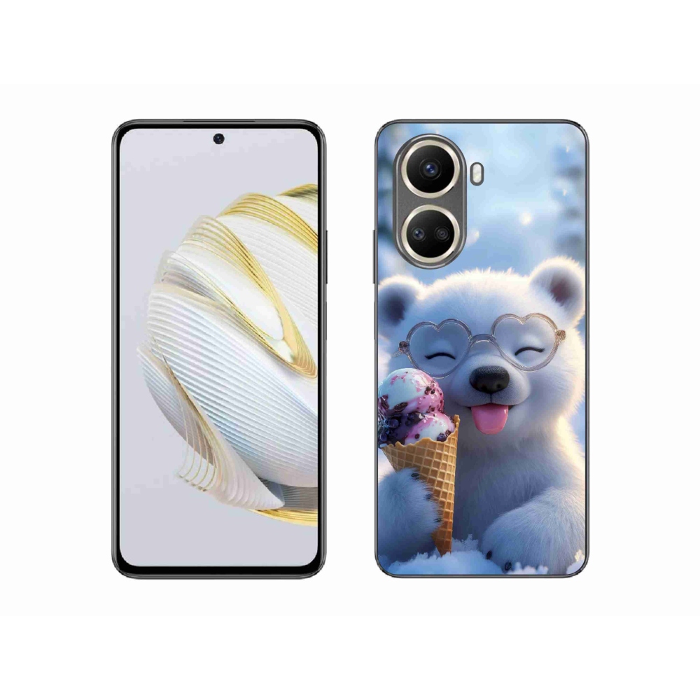 Gélový kryt mmCase na Huawei Nova 10 SE - medvedík so zmrzlinou