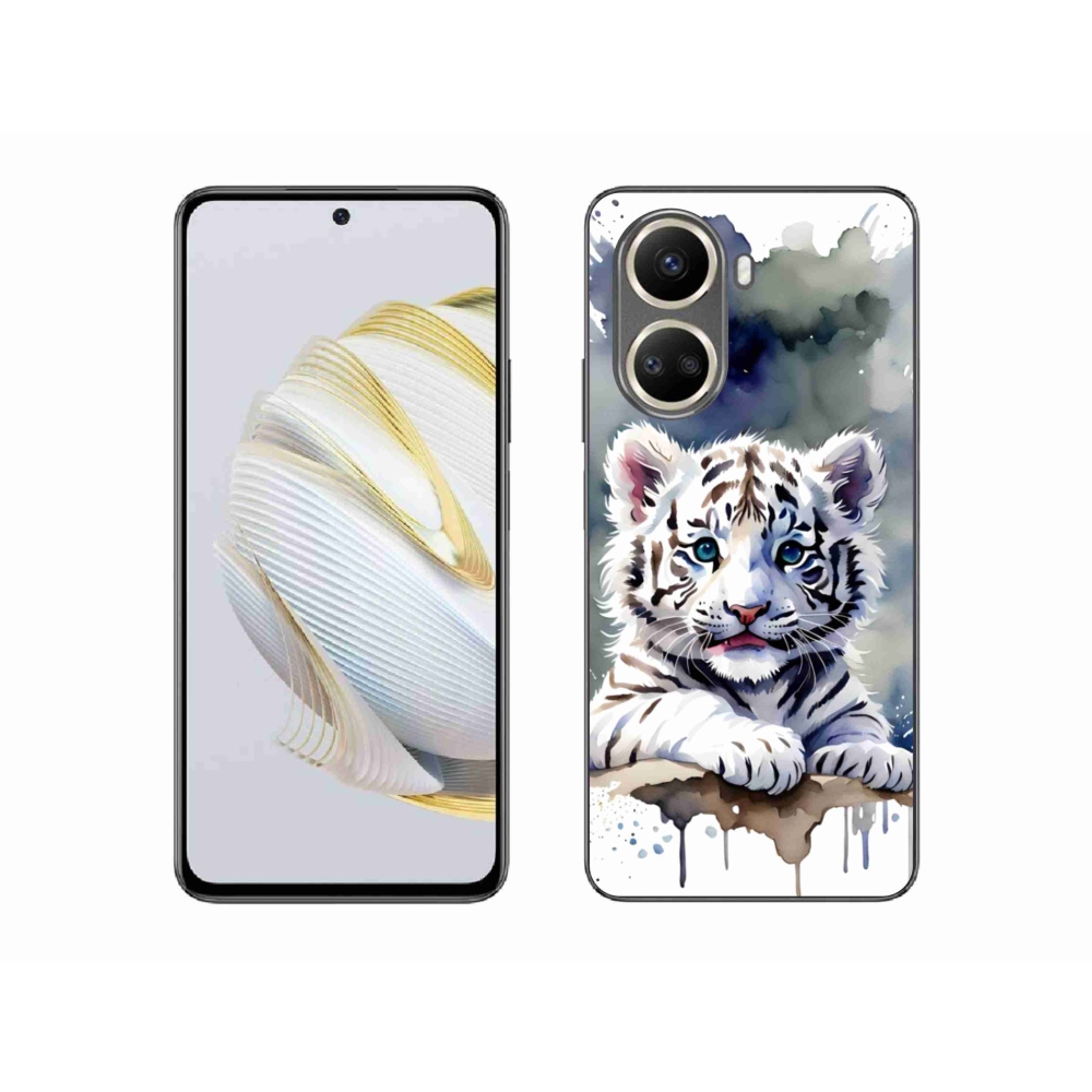 Gélový kryt mmCase na Huawei Nova 10 SE - mláďa bieleho tigra