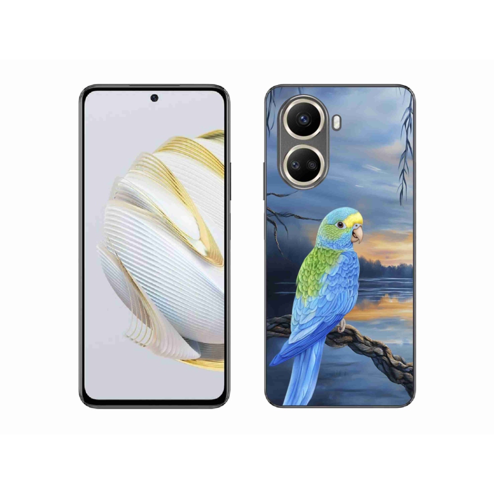 Gélový kryt mmCase na Huawei Nova 10 SE - modrý papagáj