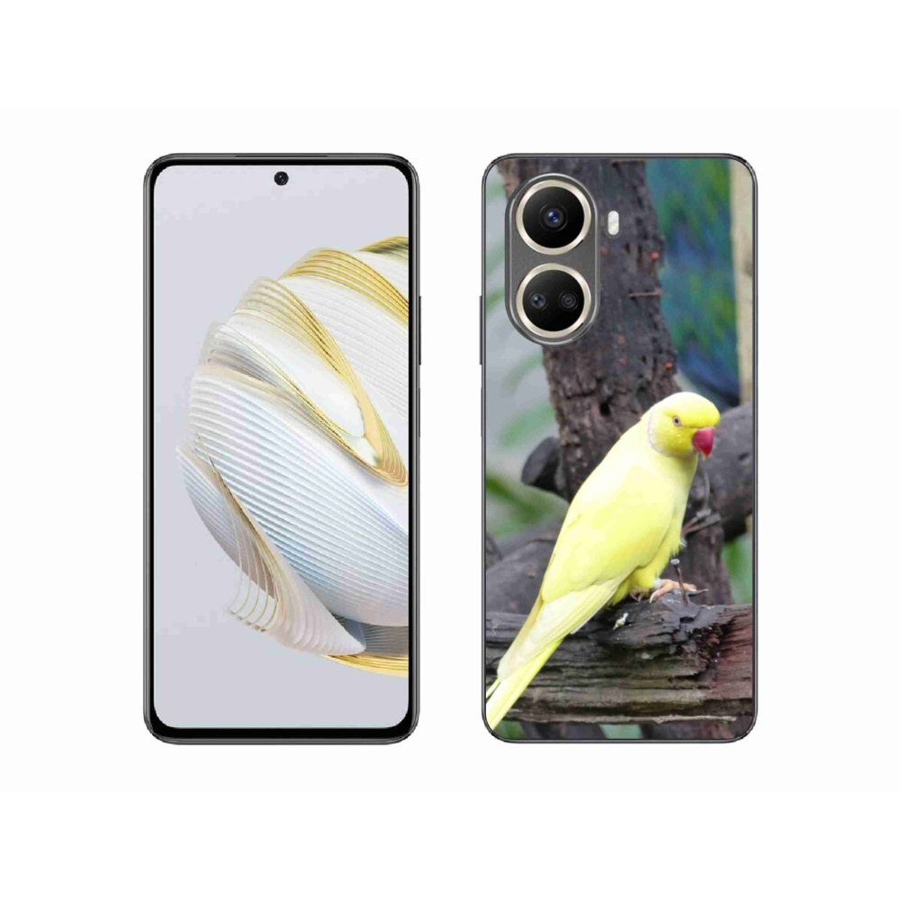Gélový kryt mmCase na Huawei Nova 10 SE - papagáj alexander žltý