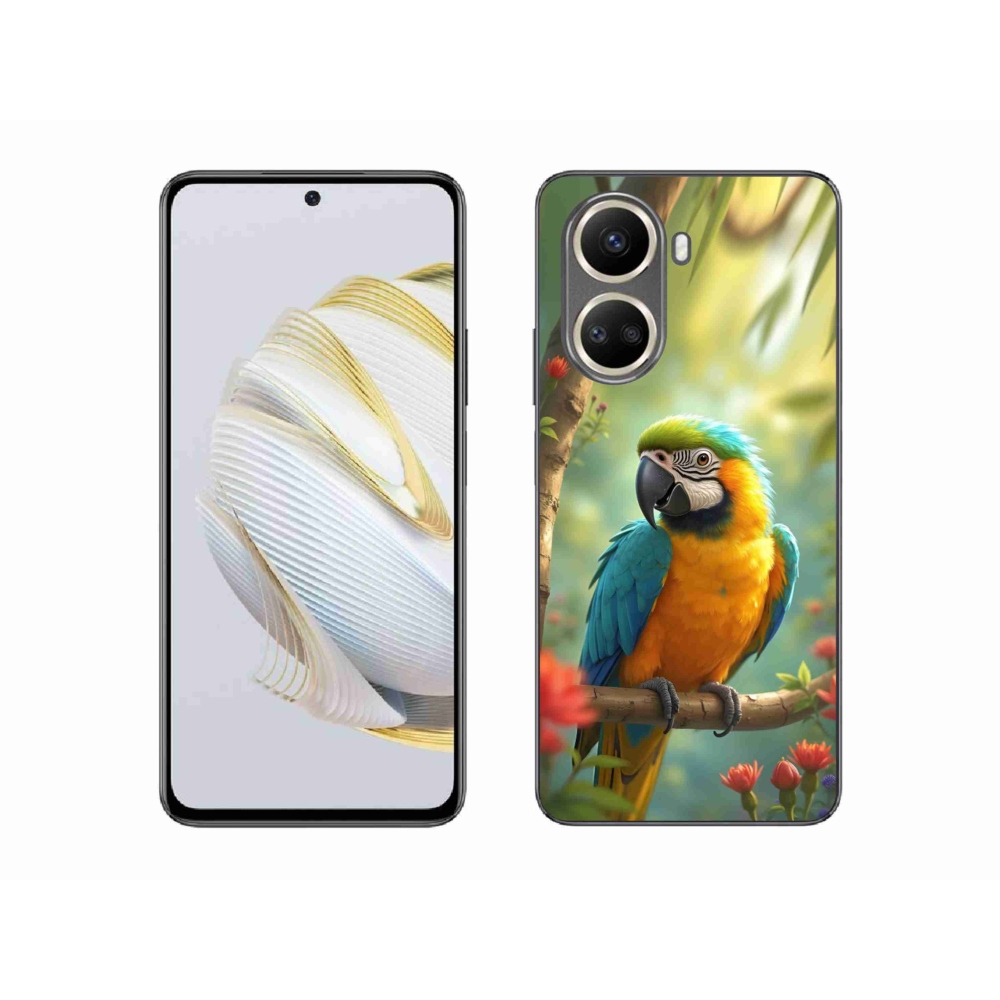 Gélový kryt mmCase na Huawei Nova 10 SE - papagáj ara modrožltá