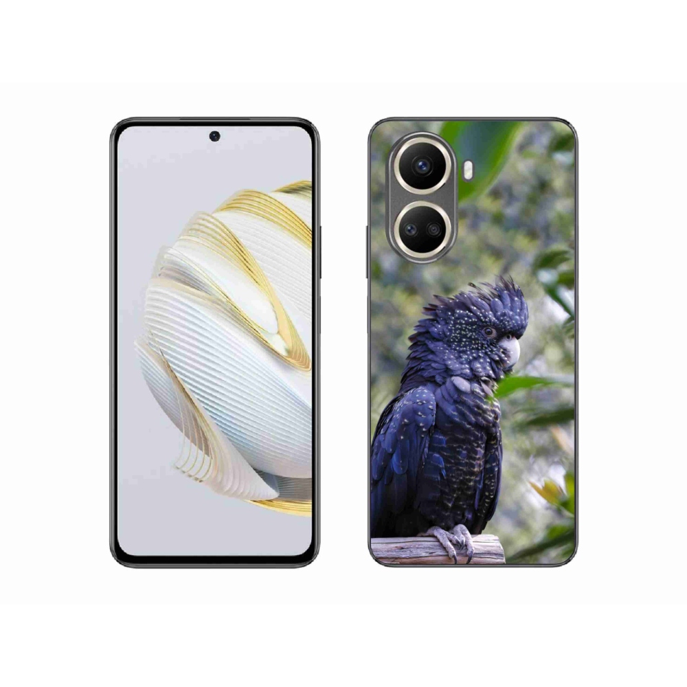 Gélový kryt mmCase na Huawei Nova 10 SE - papagáj kakadu čierny