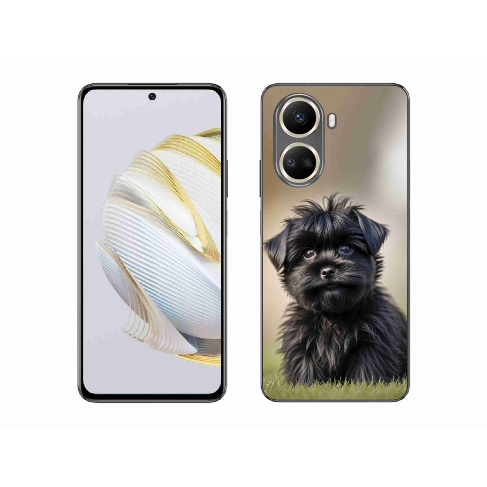 Gélový kryt mmCase na Huawei Nova 10 SE - roztomilý čierny psík