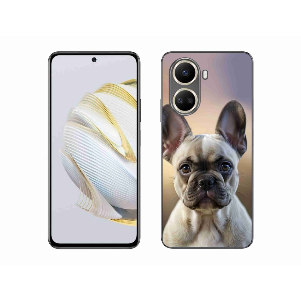 Gélový kryt mmCase na Huawei Nova 10 SE - roztomilý francúzsky buldoček