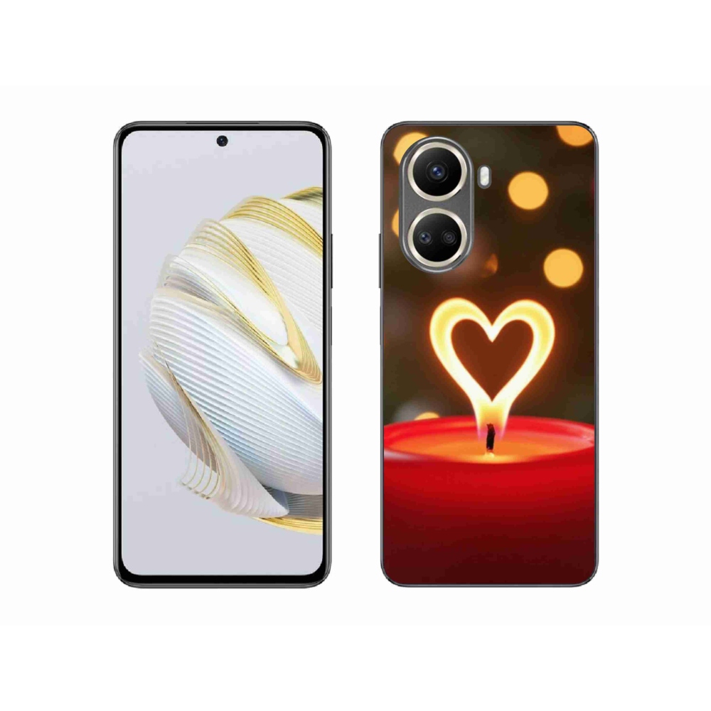 Gélový kryt mmCase na Huawei Nova 10 SE - srdce z plameňa