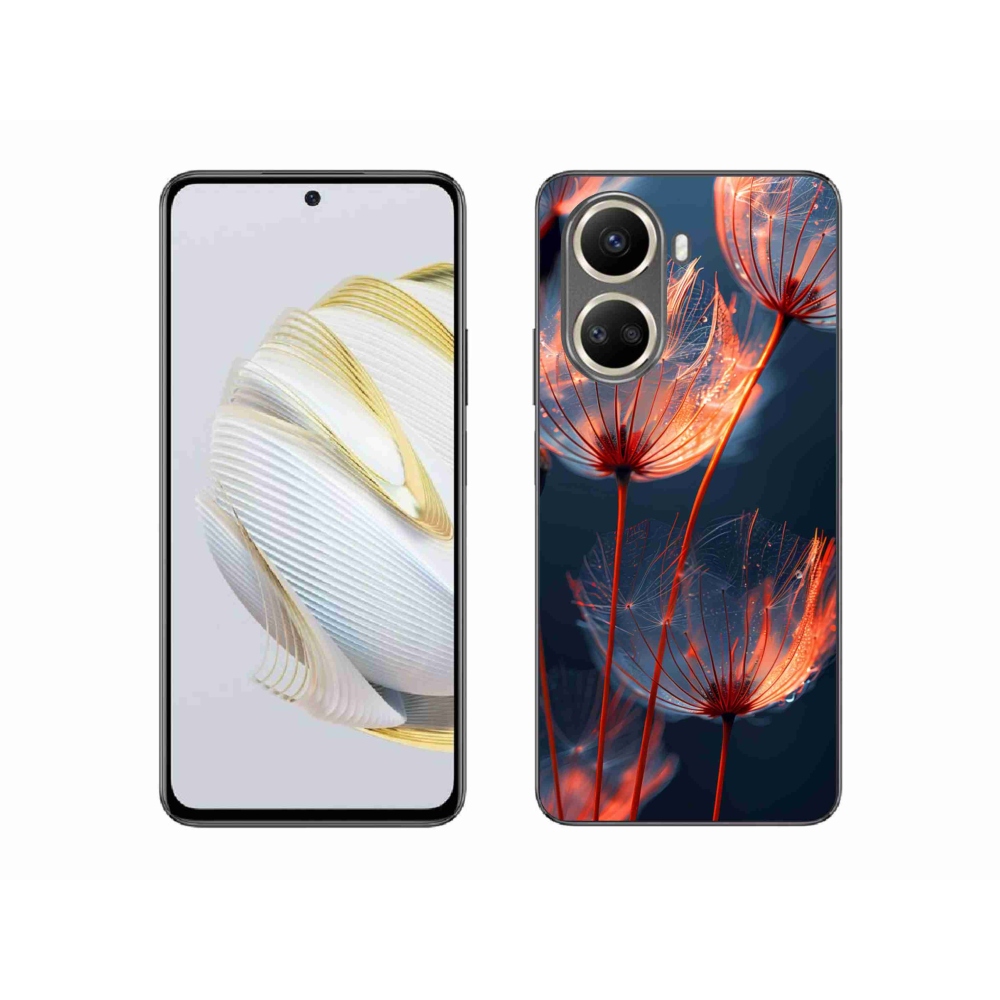Gélový kryt mmCase na Huawei Nova 10 SE - svetielkujúce páperie