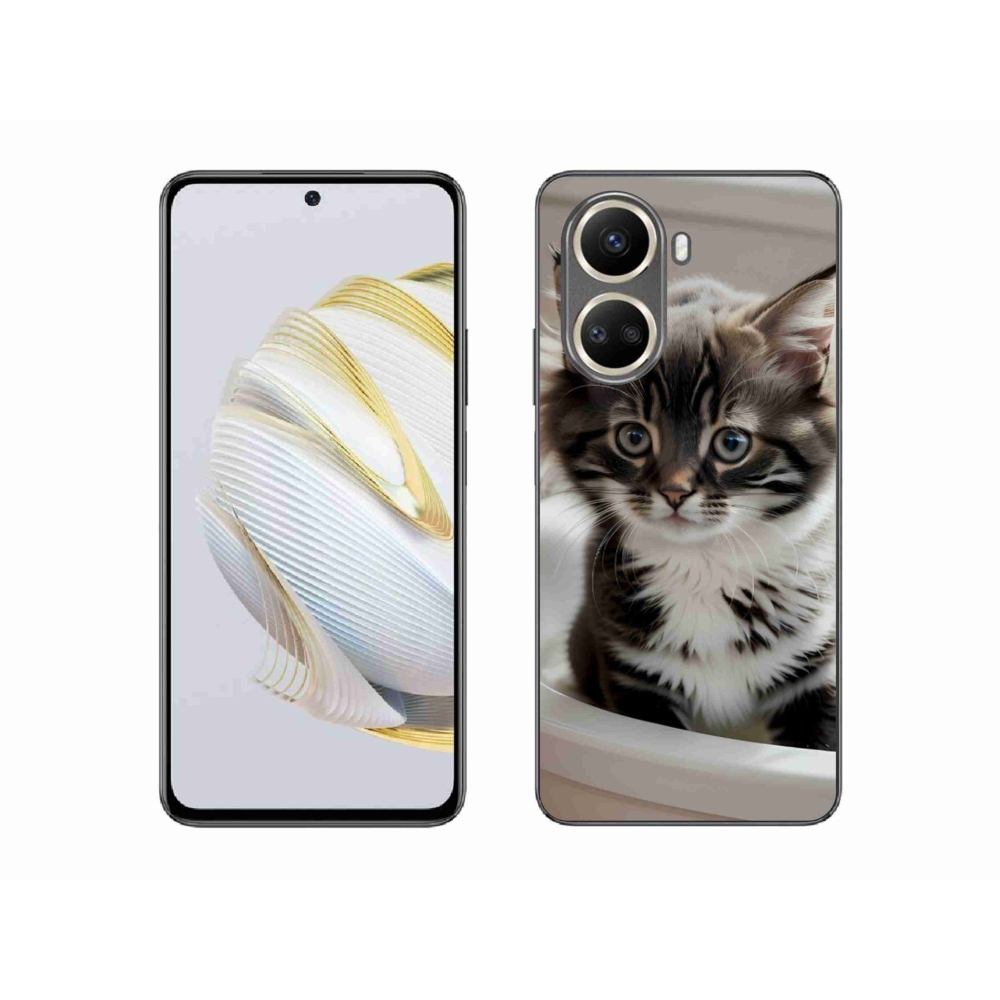 Gélový kryt mmCase na Huawei Nova 10 SE - zvedavé mačiatko