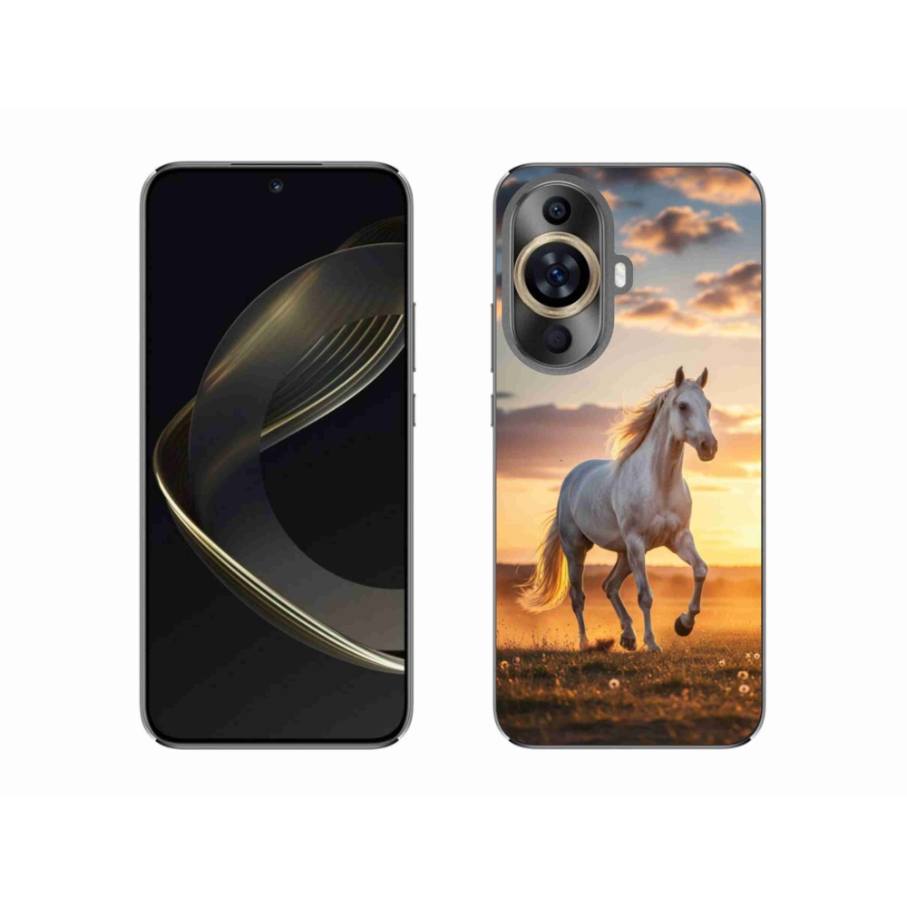 Gélový kryt mmCase na Huawei Nova 11 - bežiaci biely kôň 2