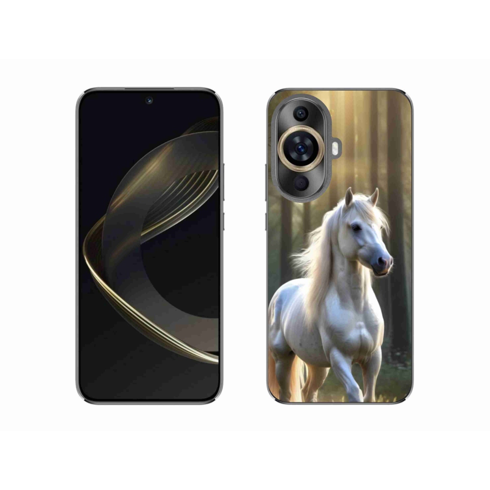 Gélový kryt mmCase na Huawei Nova 11 - biely kôň 3
