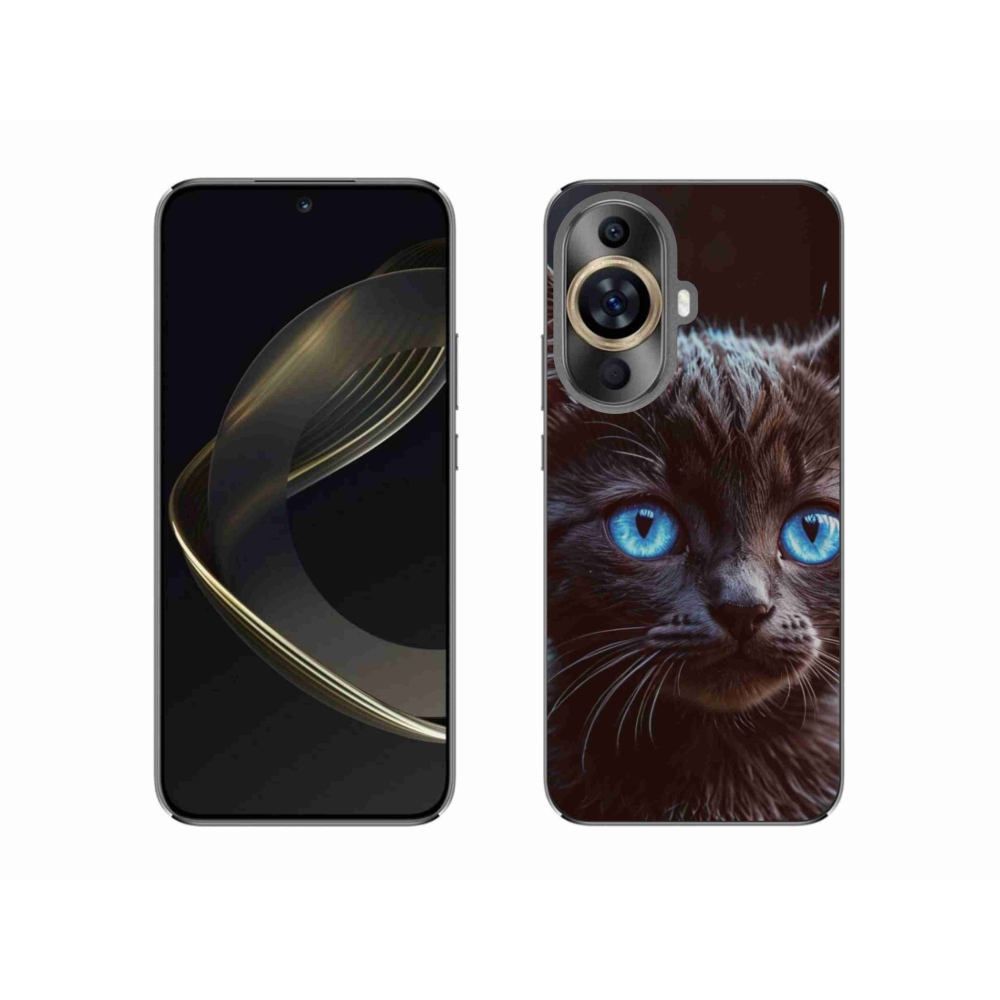 Gélový kryt mmCase na Huawei Nova 11 - čierne mačiatko 2