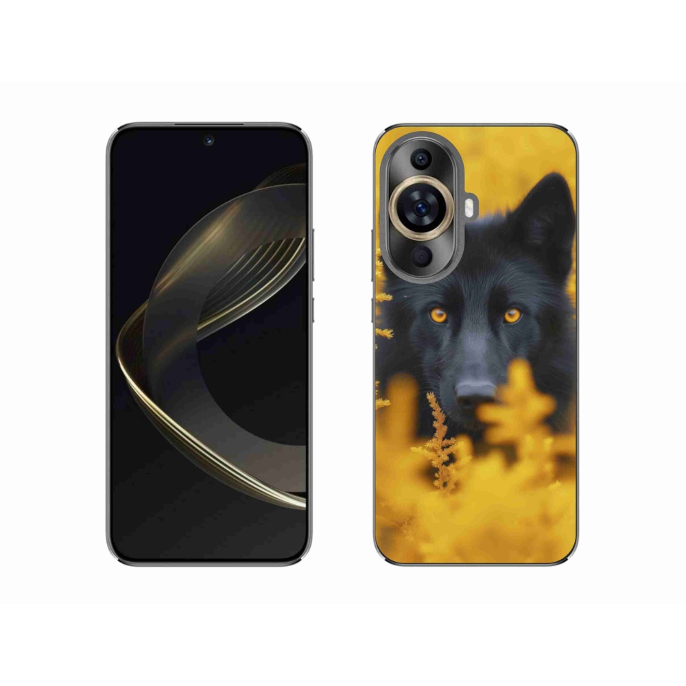 Gélový kryt mmCase na Huawei Nova 11 - čierny vlk 2