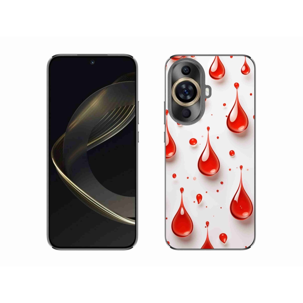 Gélový kryt mmCase na Huawei Nova 11 - červené kvapky