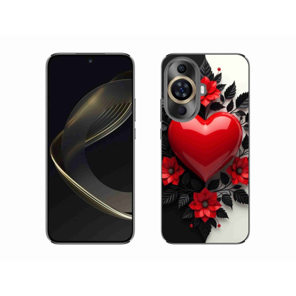 Gélový kryt mmCase na Huawei Nova 11 - červené srdce