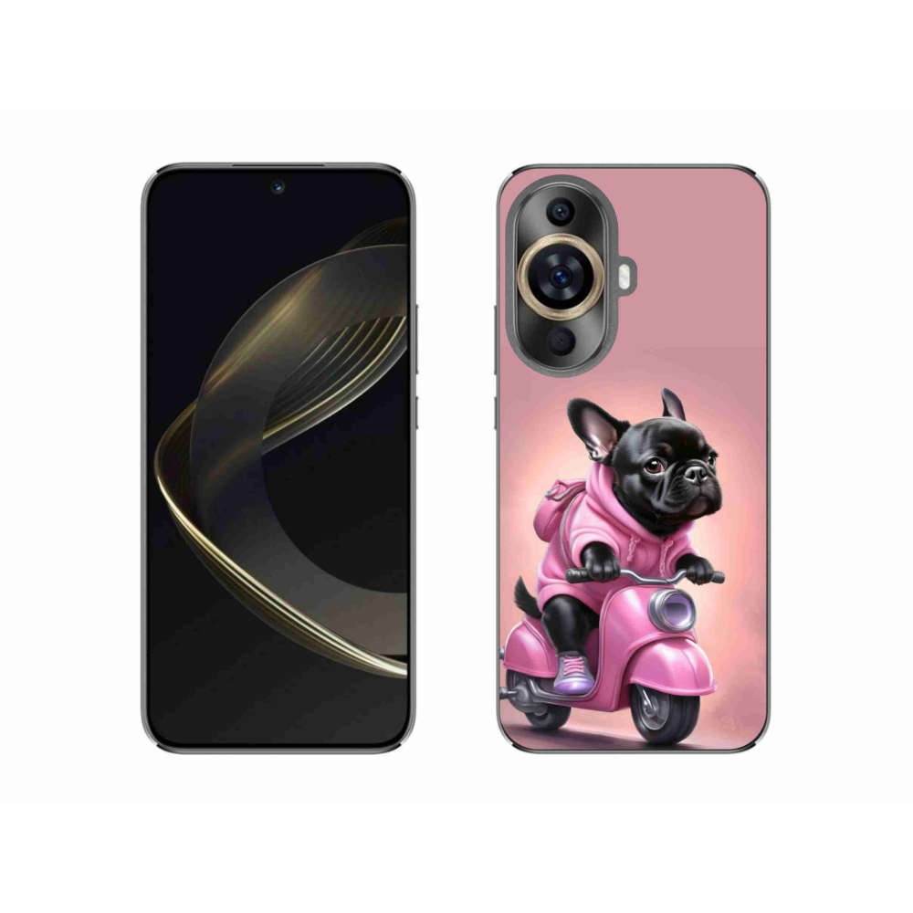 Gélový kryt mmCase na Huawei Nova 11 - francúzsky buldoček na skútri