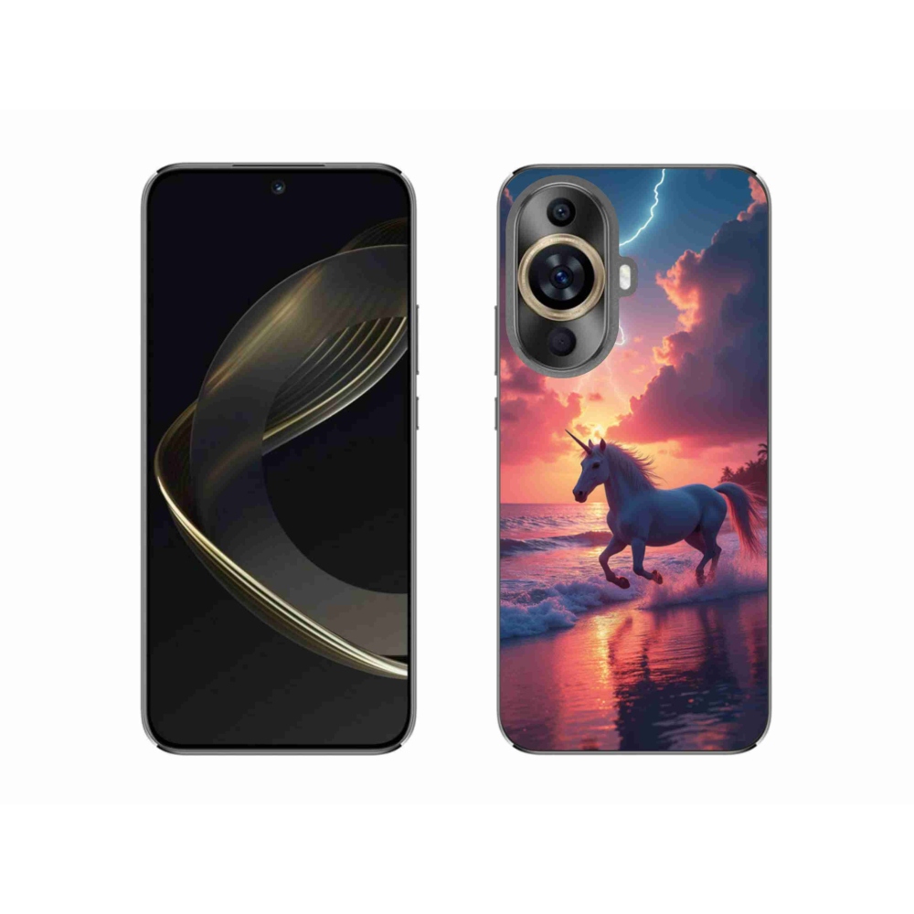 Gélový kryt mmCase na Huawei Nova 11 - jednorožec na pláži