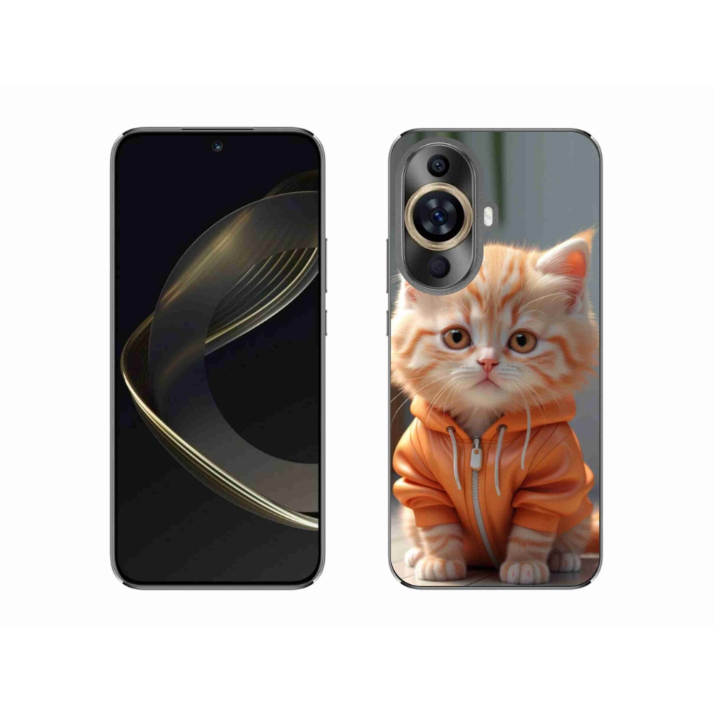 Gélový kryt mmCase na Huawei Nova 11 - mačiatko v mikine