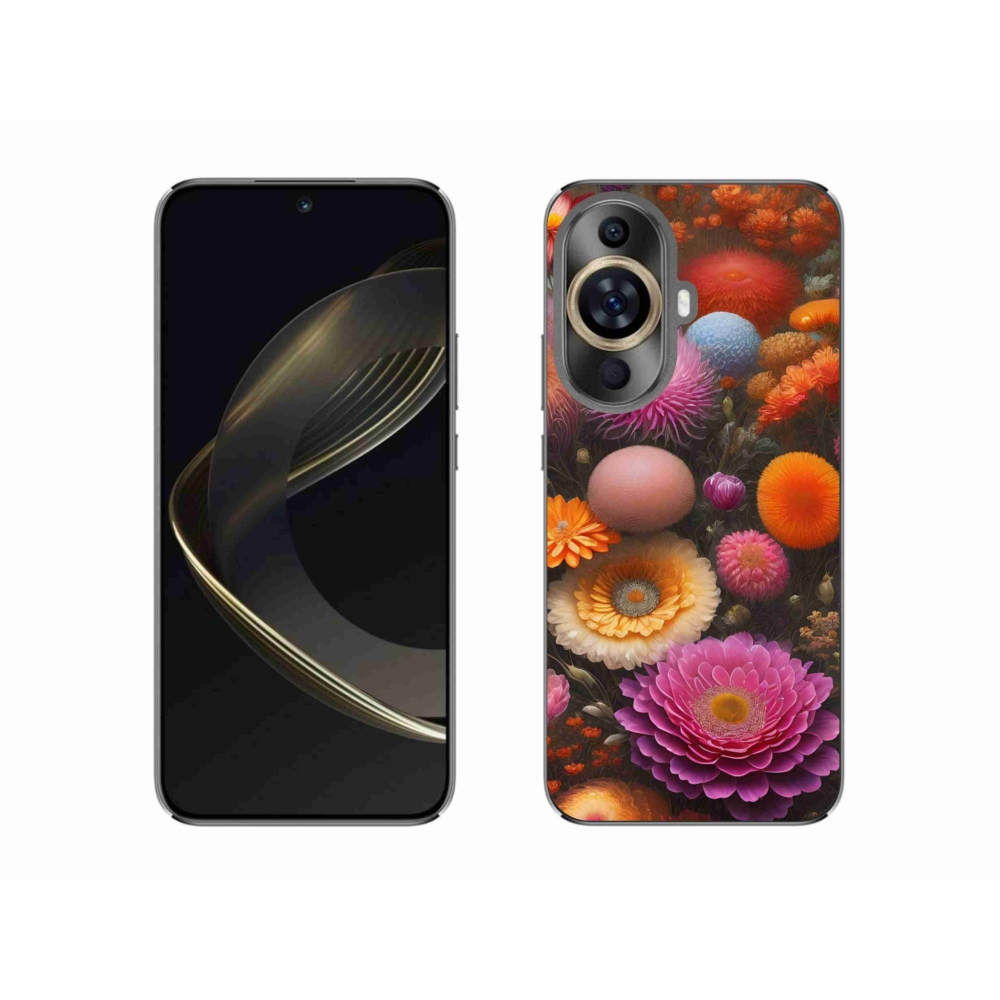 Gélový kryt mmCase na Huawei Nova 11 - kvetinová kompozícia