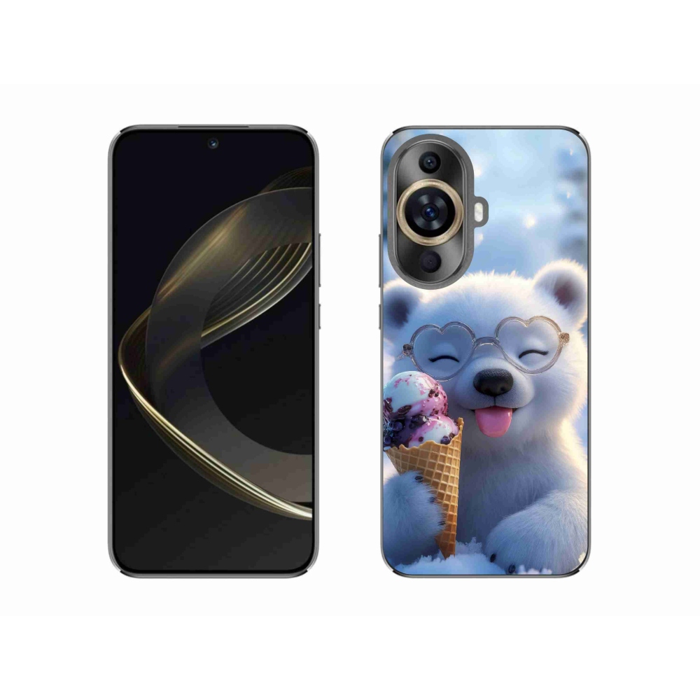 Gélový kryt mmCase na Huawei Nova 11 - medvedík so zmrzlinou