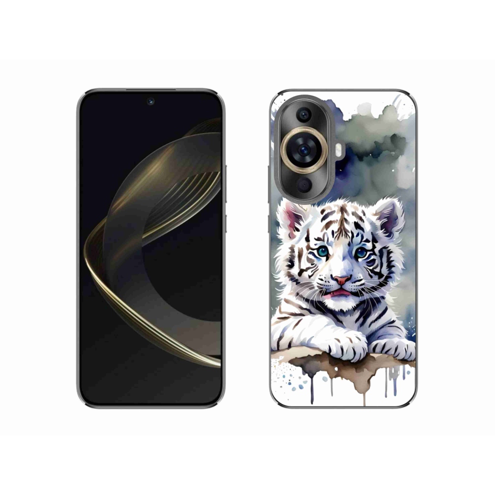 Gélový kryt mmCase na Huawei Nova 11 - mláďa bieleho tigra