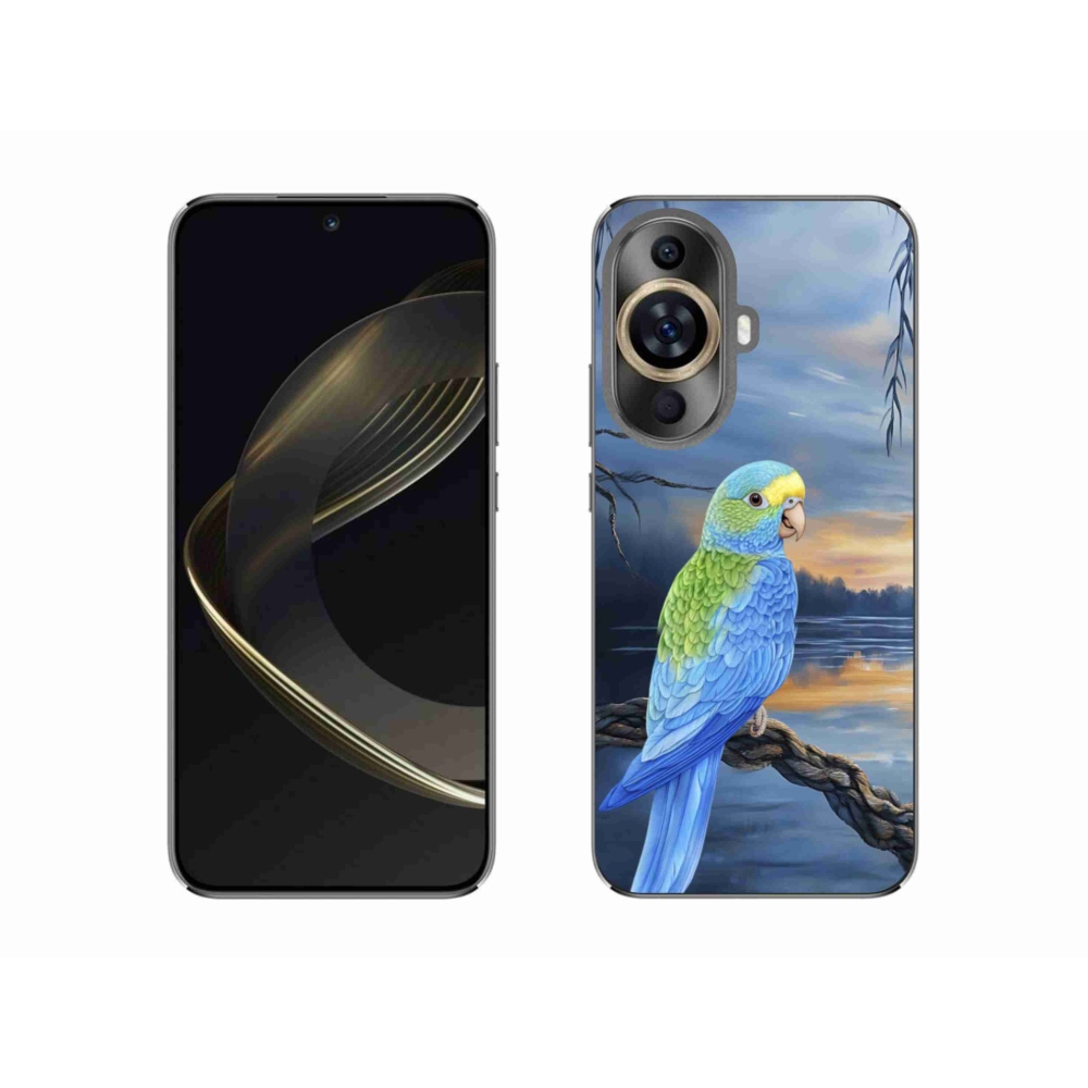 Gélový kryt mmCase na Huawei Nova 11 - modrý papagáj