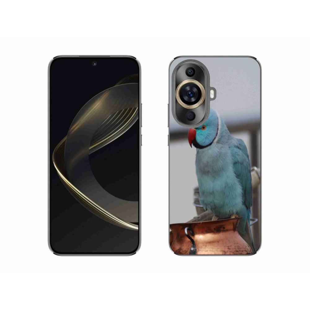Gélový kryt mmCase na Huawei Nova 11 - papagáj Alexandr modrý