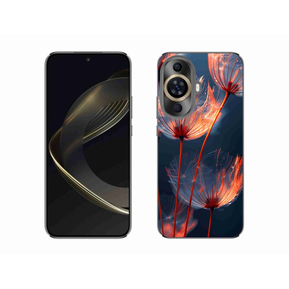 Gélový kryt mmCase na Huawei Nova 11 - svetielkujúce páperie