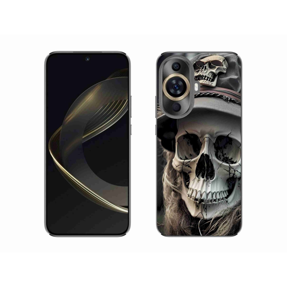 Gélový kryt mmCase na Huawei Nova 11 - temná lebka