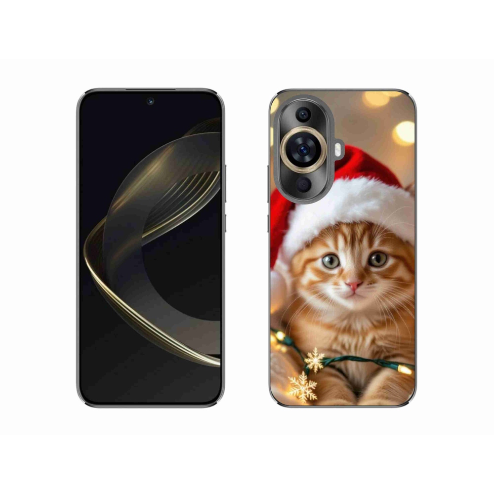 Gélový kryt mmCase na Huawei Nova 11 - vianočné mačiatko