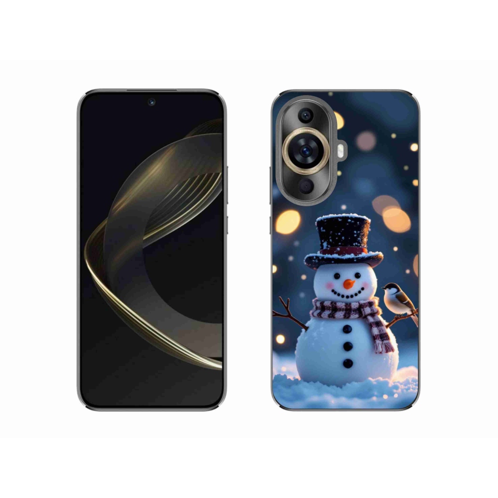 Gélový kryt mmCase na Huawei Nova 11 - vianočný snehuliak