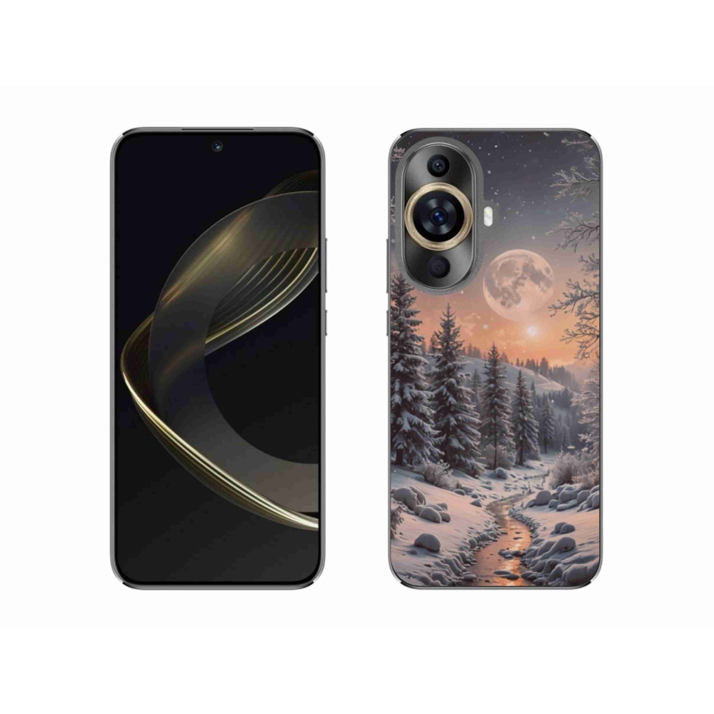 Gélový kryt mmCase na Huawei Nova 11 - zimná krajina 2