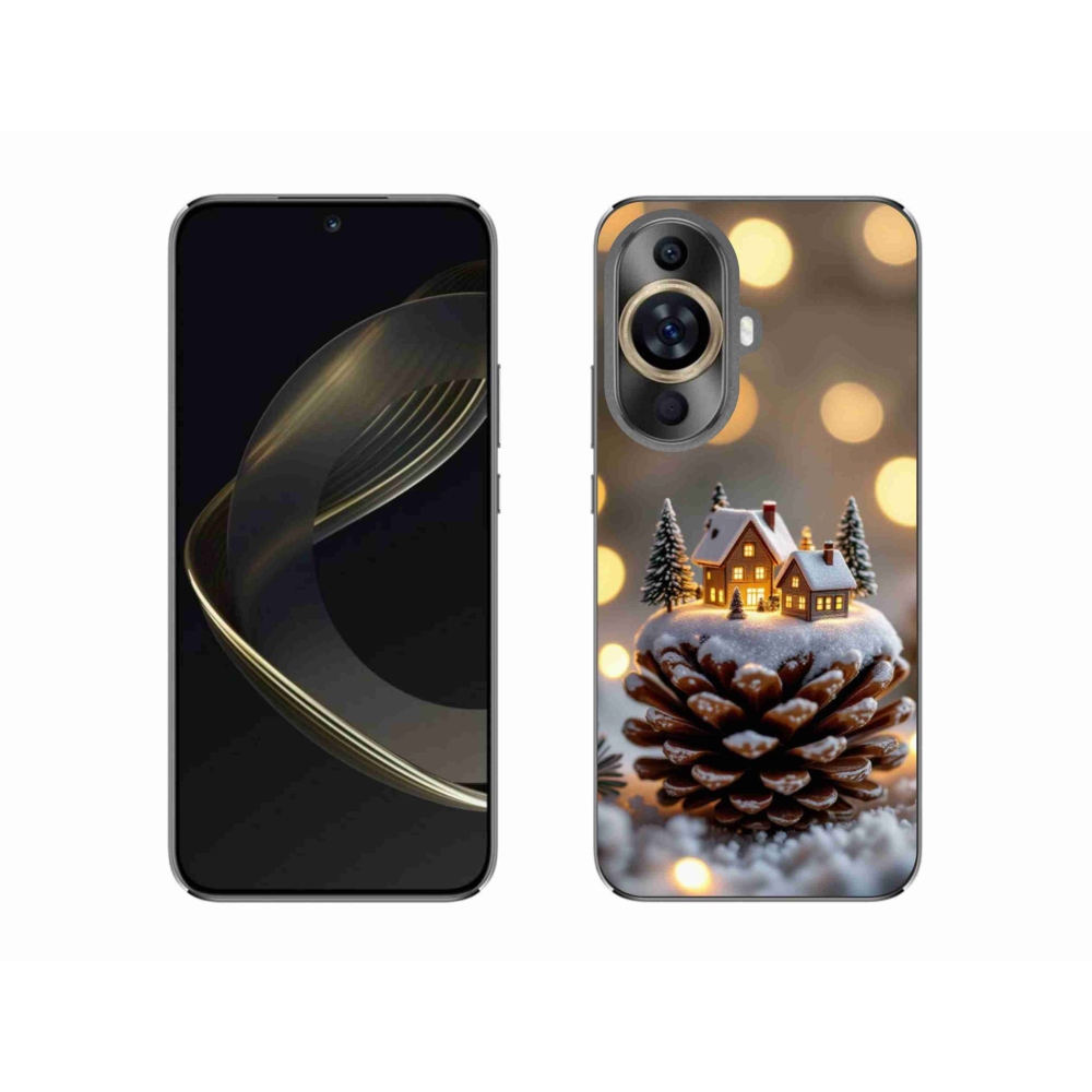 Gélový kryt mmCase na Huawei Nova 11 - zimná dedinka