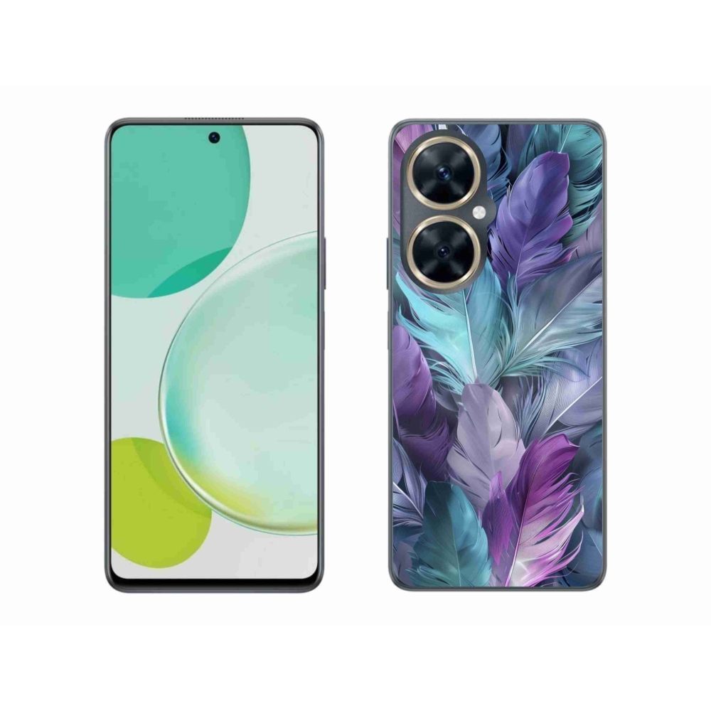 Gélový kryt mmCase na Huawei Nova 11i - farebné perie 2