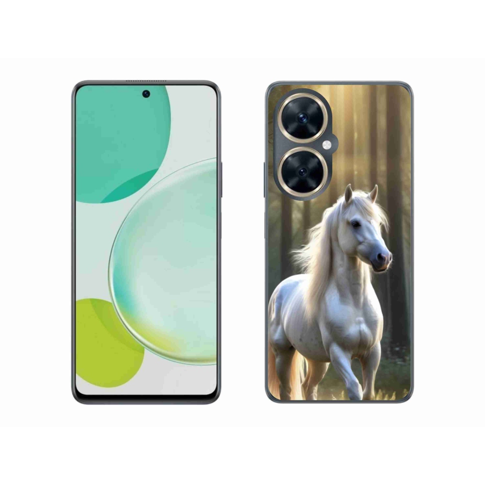 Gélový kryt mmCase na Huawei Nova 11i - biely kôň 3