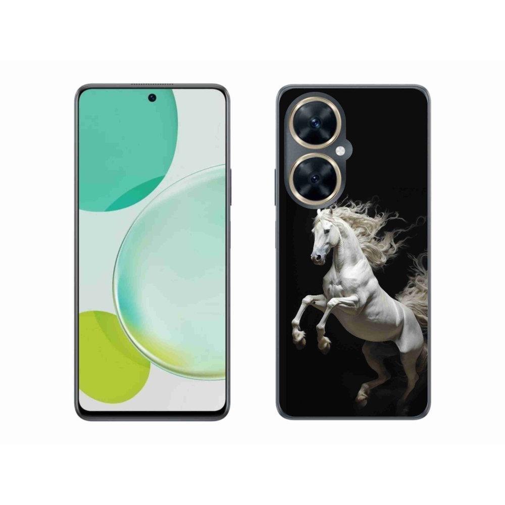 Gélový kryt mmCase na Huawei Nova 11i - biely kôň 4