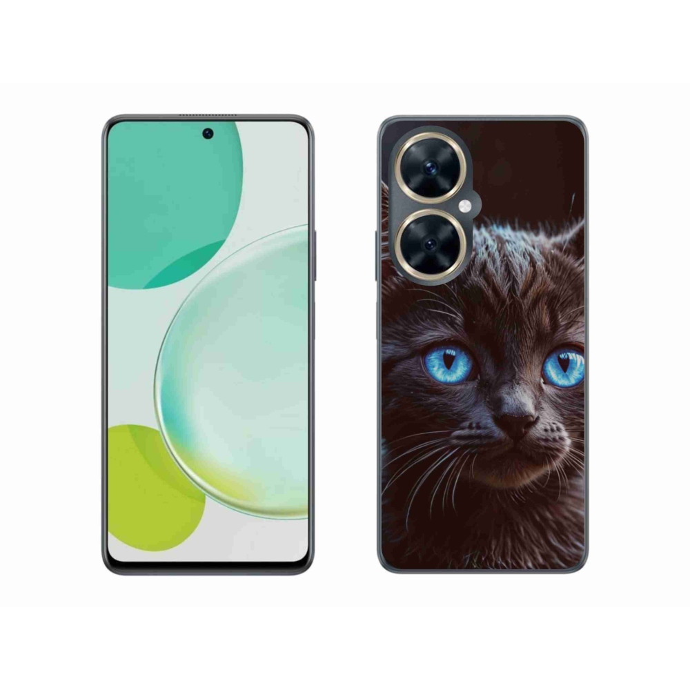 Gélový kryt mmCase na Huawei Nova 11i - čierne mačiatko 2