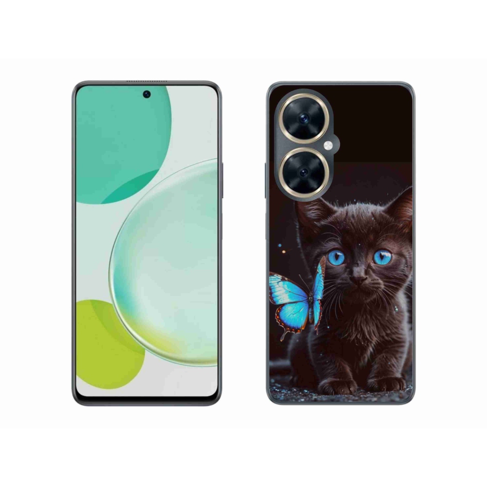Gélový kryt mmCase na Huawei Nova 11i - čierne mačiatko 3