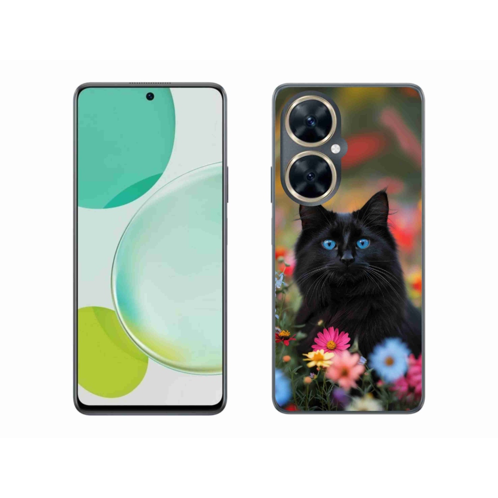 Gélový kryt mmCase na Huawei Nova 11i - čierne mačiatko 4