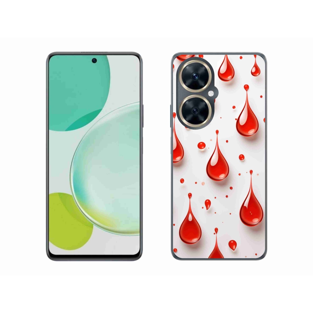 Gélový kryt mmCase na Huawei Nova 11i - červené kvapky