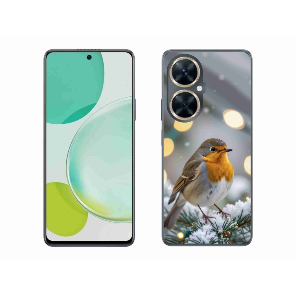 Gélový kryt mmCase na Huawei Nova 11i - červienka v zime