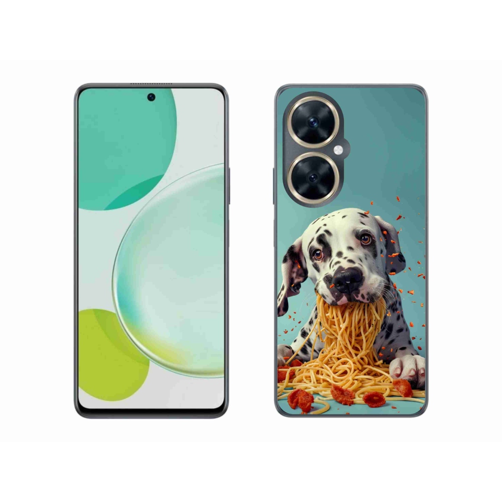 Gélový kryt mmCase na Huawei Nova 11i - dalmatín a špagety